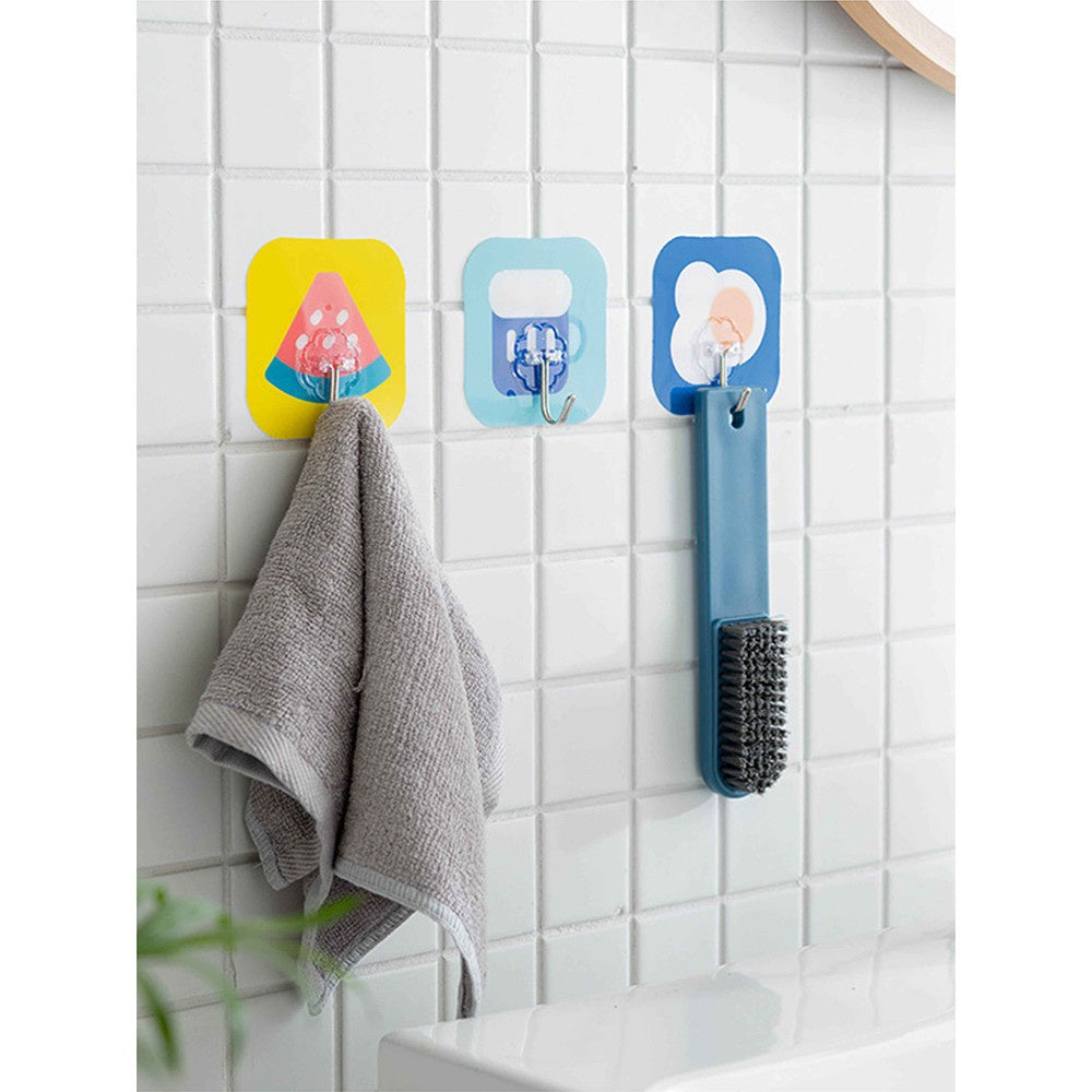 READY STOCK!!!Multi-Function Organ Shape Hook Kitchen/Bathroom Wall Hanging Without Trace Racks