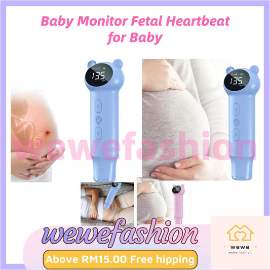 READY STOCK!!!  Intelligent Noise Reduction Fluctuation Portable Reminder Baby Monitor Fetal Heartbeat for Baby