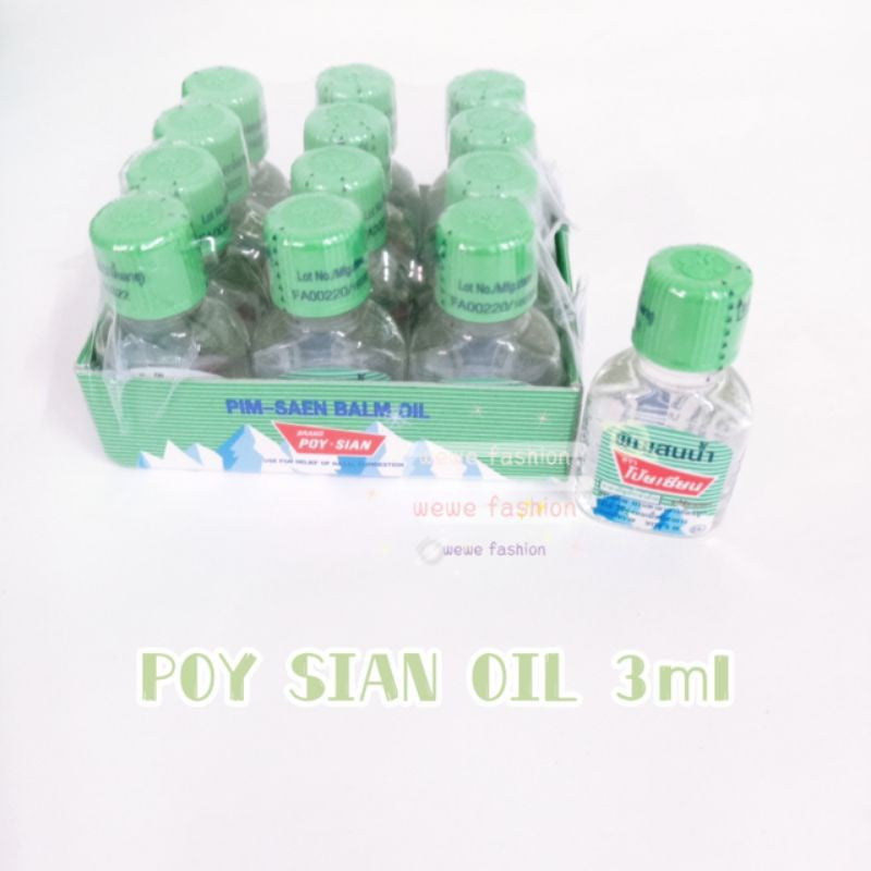READY STOCK!!!POY SIAN PIM-SAEN BALM OIL ROLLER STICK INHALER 八仙薄荷油滚珠 Original Thialand