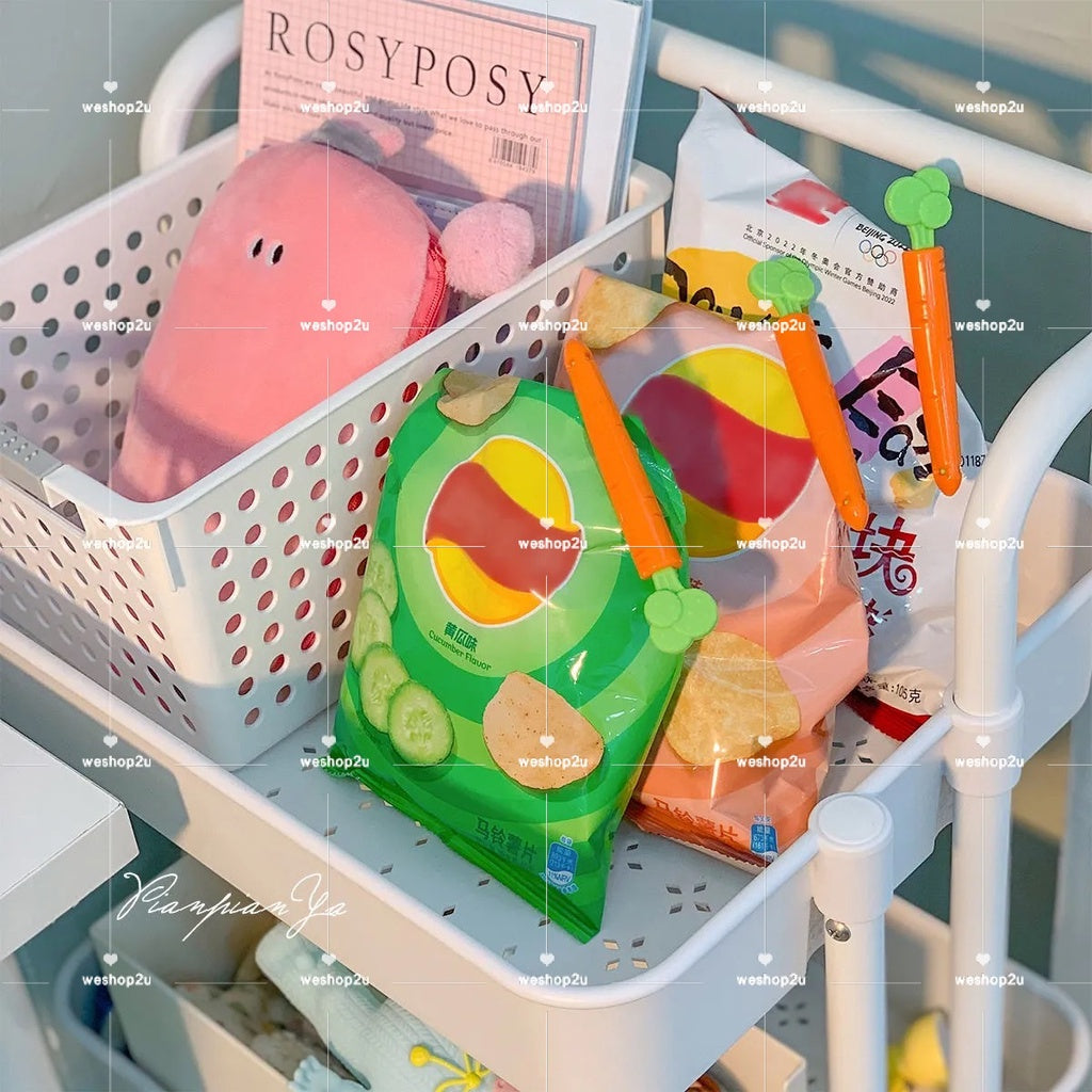 READY STOCK‼️ 5PCS Carrot Bag Sealing Clip Penjepit Plastik Makanan Penyegel Beg Snek Dapur Fresh-Keeping  食品封口夹 萝卜密封夹