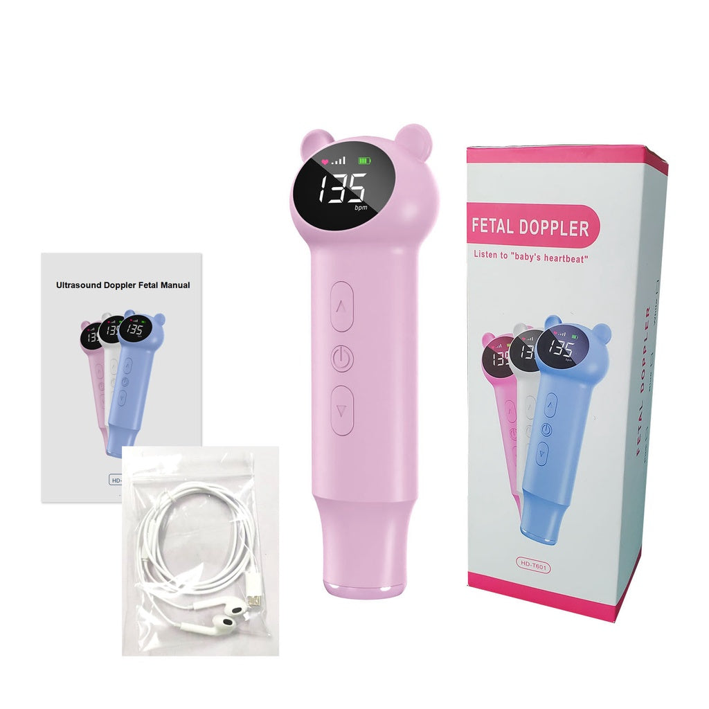 READY STOCK!!!  Intelligent Noise Reduction Fluctuation Portable Reminder Baby Monitor Fetal Heartbeat for Baby