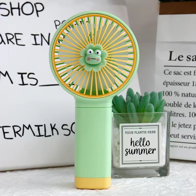 READY STOCK‼️ Mini Portable Clip Fan | USB Rechargeable | Cute Cartoon Desk & Handheld Fan 迷你便携式风扇