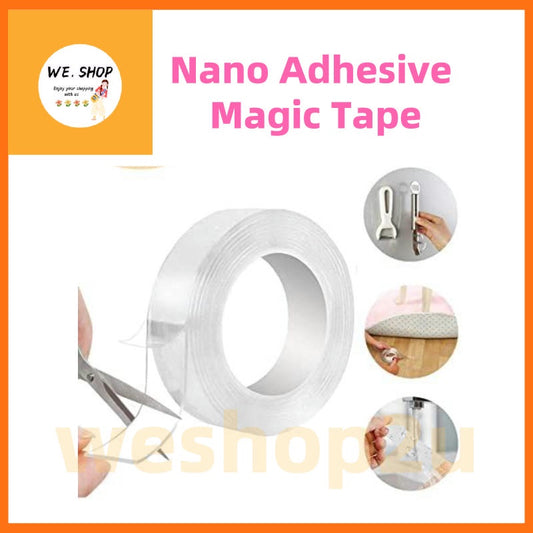 READY STOCK!!! Multifunctional Strongly Sticky Double-Sided Adhesive Nano Tape |  Washable Removable Tapes 多功能强力双面粘胶纳米胶带