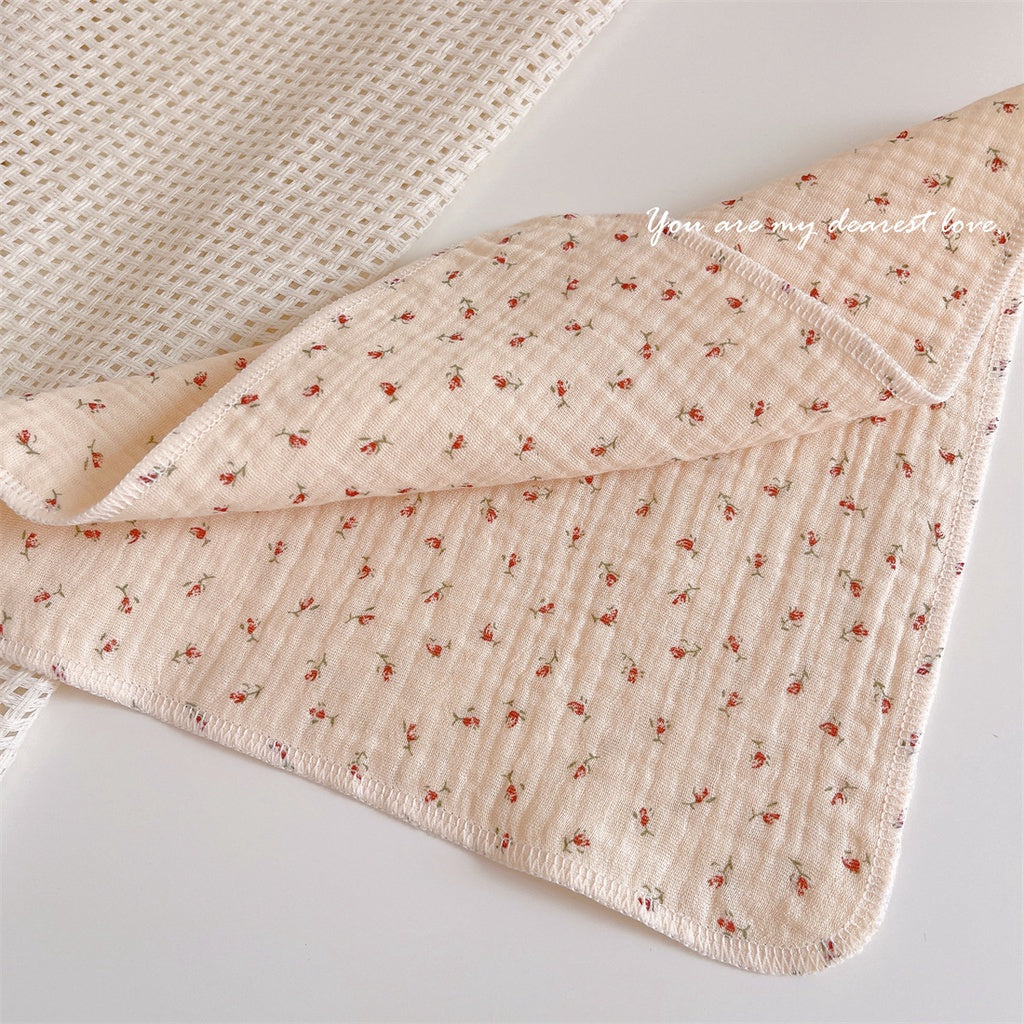 READY STOCK! Baby Muslin Cotton Washcloths | Soft Multi-Layer Face Towel | Baby Feeding Bibs | Multi-Style 婴儿棉纱洗脸巾 |