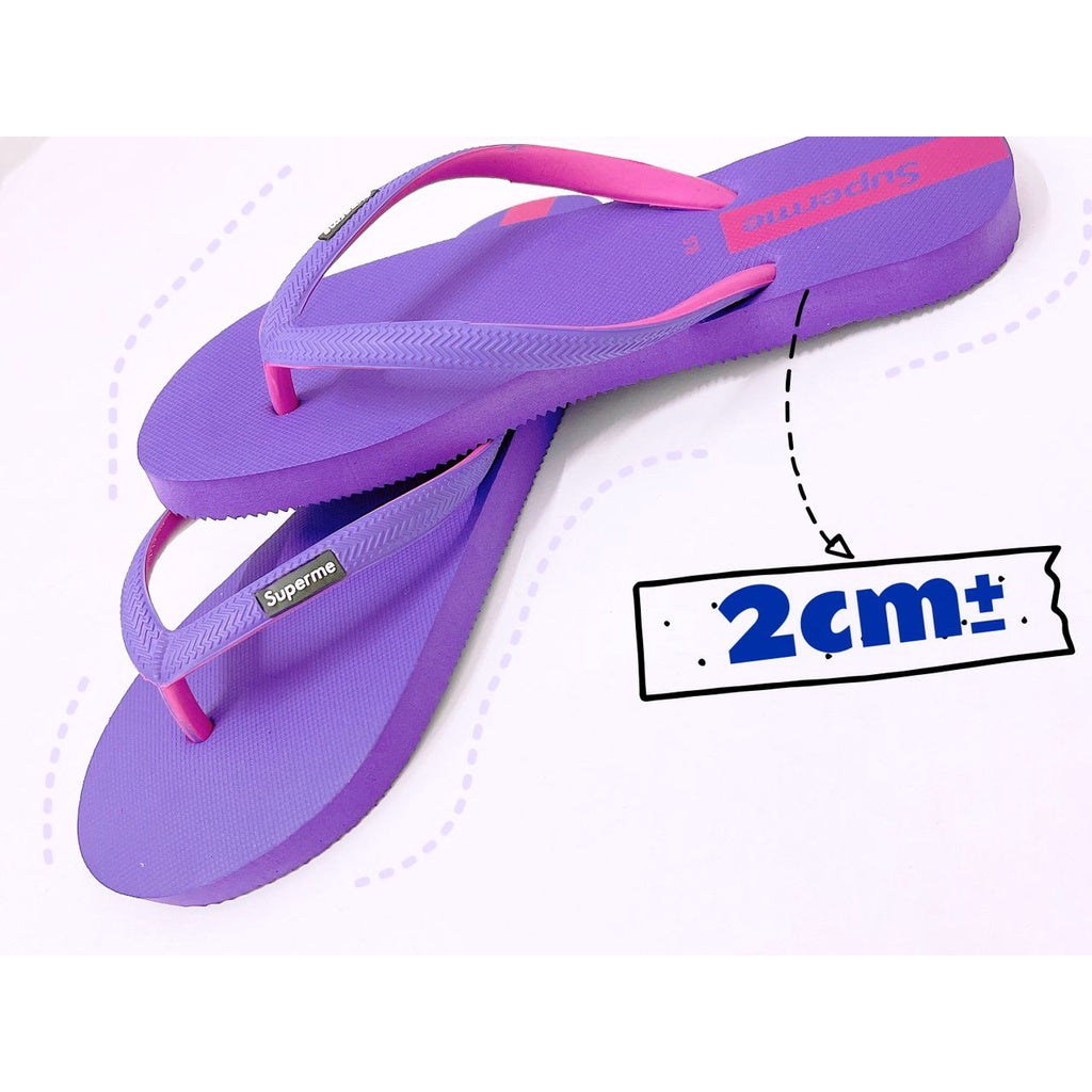 READY STOCK!!!Superme Adult Women Slipper Kasut Wanita SPM-LC 夹脚拖鞋