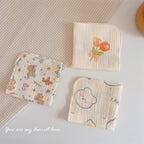 READY STOCK! Baby Muslin Cotton Washcloths | Soft Multi-Layer Face Towel | Baby Feeding Bibs | Multi-Style 婴儿棉纱洗脸巾 |