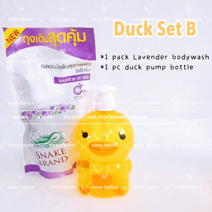 READY STOCK!!!! Snake Brand healty shower soap Prickly Lavender 180ml/400ml/450ml 蛇粉洗身露 Original Thailand