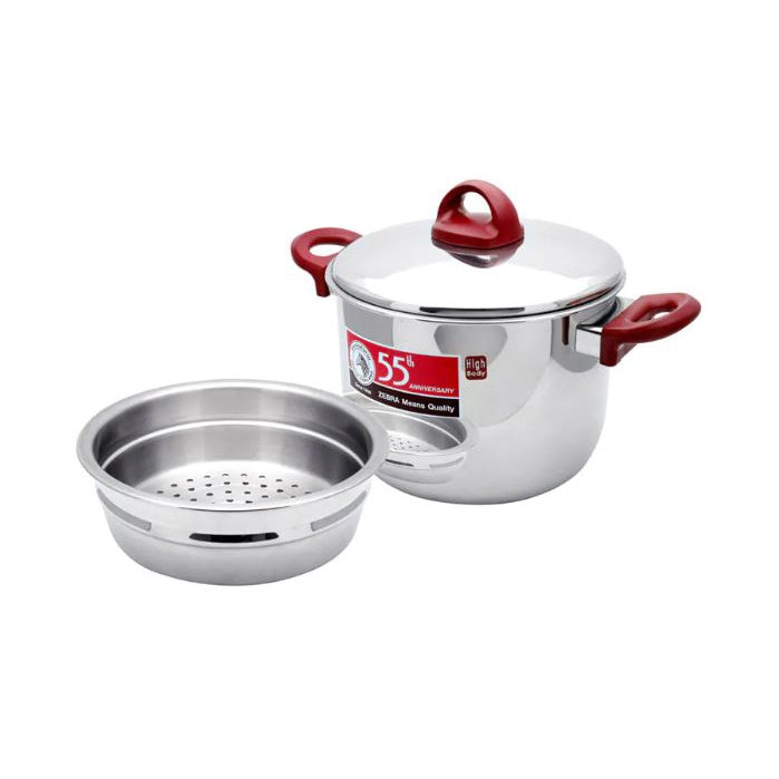 Zebra 22cm Sauce Pot With Steamer [55th Anniversary]