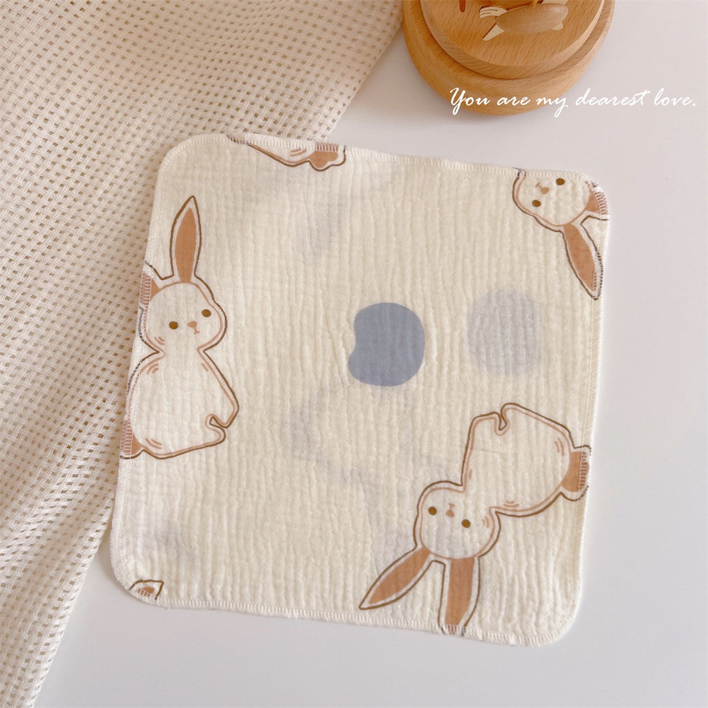 READY STOCK! Baby Muslin Cotton Washcloths | Soft Multi-Layer Face Towel | Baby Feeding Bibs | Multi-Style 婴儿棉纱洗脸巾 |