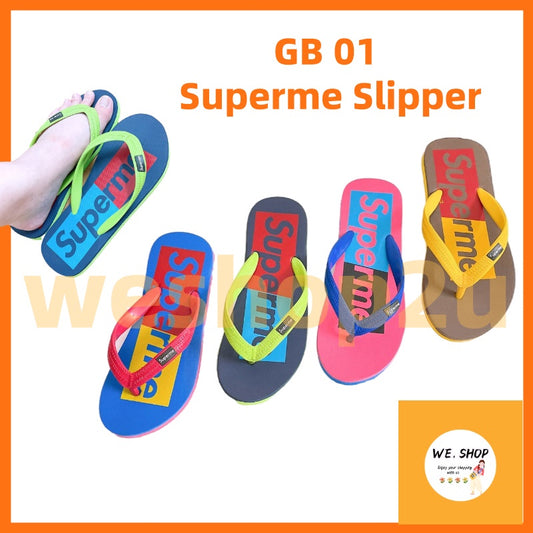 READY STOCK!!!Superme Adult Sandal  GB 01夹脚拖鞋