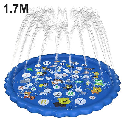 READY STOCK!!! 170CM Children Play Water Mat | Summer Beach Inflatable Water Spray Pad | Outdoor Game Toy |  儿童戏水垫