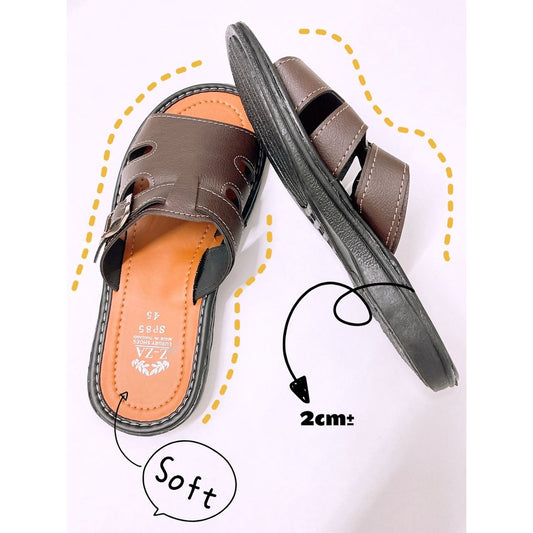 READY STOCK!!!Men Leather Sandal  Selipar Kasut Lelaki  Size 40-45【男士拖鞋】