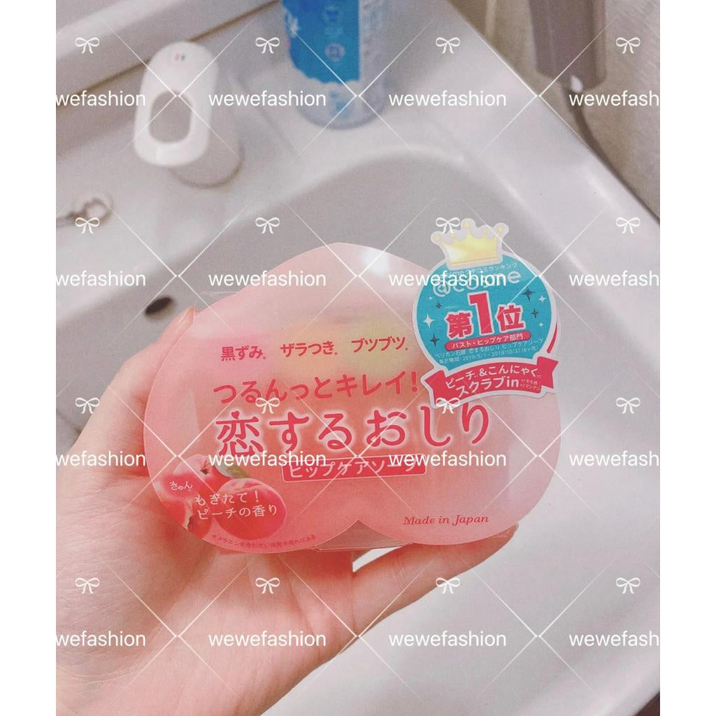 READY STOCK!!!Japan Pelican Peach Hip Care Soap Whitening 80g 蜜桃美臀皂 腋下私密处祛除黑色素pp私处臀部香皂