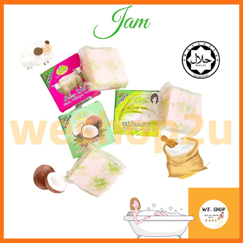 READY STOCK!!!JAM SABUN KUNYIT TURMERIC/SHEEP MILK/COCONUT/EXTRA RICE MILK GLUTA COLLAGEN SOAP 15GRAM ORIGINAL THAILAND