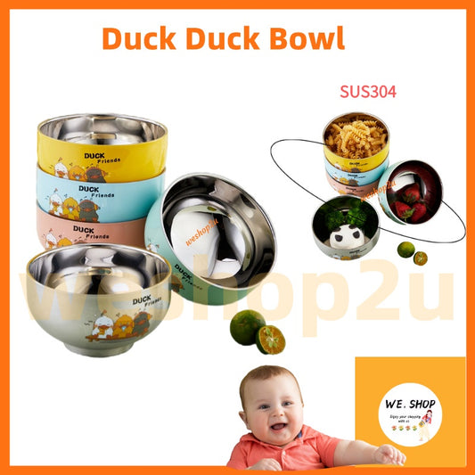 READY STOCK!!!304 Stainless Steel Cartoon Cutie Family Child Bowl  304不锈钢碗家庭碗