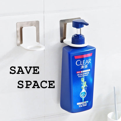 READY STOCK!!! Home Bathroom Rack | Shampoo Shower Gel Bottle Holder | Hand Soap Wall Hook | Hanging Mounted  家用浴室置物架