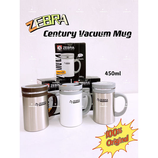 READY STOCK!!!Zebra SUS304 Stainless Steel Century Vacuum Mug 0.45L (450ml)