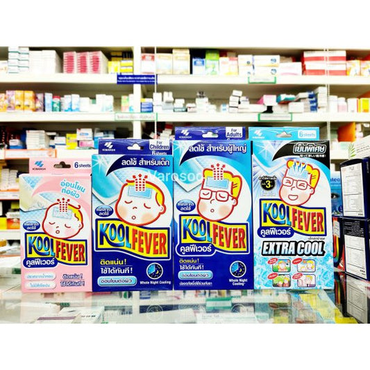 Kool fever 6 Sheets Of Anti-fever Gel Pads Coolfever Adult Koolfever Extra Cool