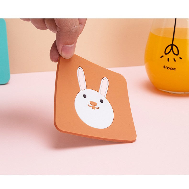 Silicone Heat Insulation Non Slip Placemats Pad Heat resistant Bowl Cup Mat Lapik Pinggan Alas Gelas Alas Cawan 硅胶碗垫杯垫