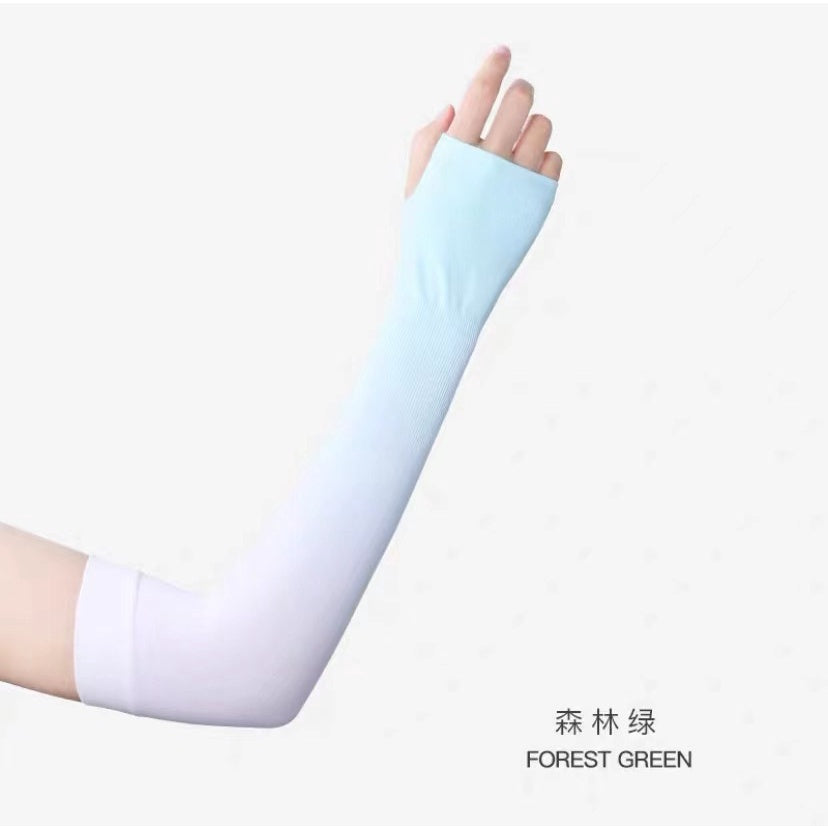 READY STOCK‼️ UV Protection Cycling Arm Sleeve Ice Silk Sunblock Sarung Tangan Panjang Lengan Outdoor Sports  防曬手套 袖套 冰袖