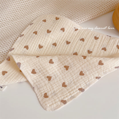 READY STOCK! Baby Muslin Cotton Washcloths | Soft Multi-Layer Face Towel | Baby Feeding Bibs | Multi-Style 婴儿棉纱洗脸巾 |