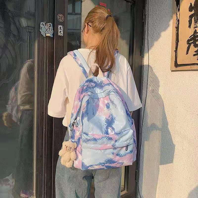 READY STOCK!Korea Style Fashion Bagpack PU Leather Casual 后背包书包