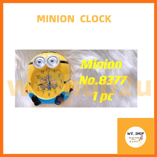READY STOCK!!!Minions Doraemon Bedroom Alarm Clock Cute Cartoon for Children Back to School Jam Loceng 闹钟