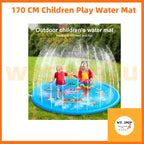 READY STOCK!!! 170CM Children Play Water Mat | Summer Beach Inflatable Water Spray Pad | Outdoor Game Toy |  儿童戏水垫