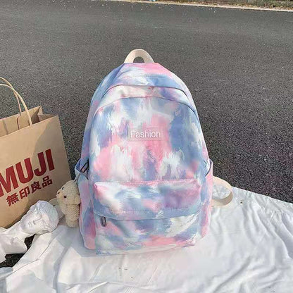 READY STOCK!Korea Style Fashion Bagpack PU Leather Casual 后背包书包