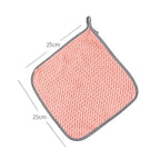 READY STOCK!!!Kitchen Towels Dishcloths Non-stick Oil Cleaning Household Glass Window Table Cleaning Towel Kain Cuci