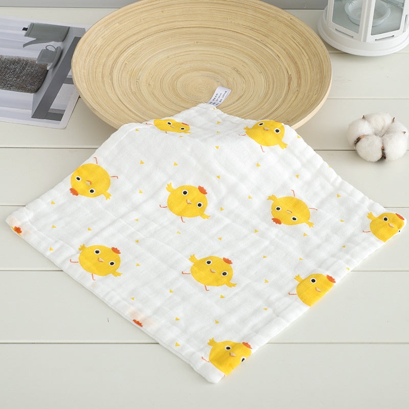 READY STOCK!!!! 6 Layers Baby Handkerchief Infant Towel Newborn Face Bath Towel Cotton Bib Bayi Sapu tangan