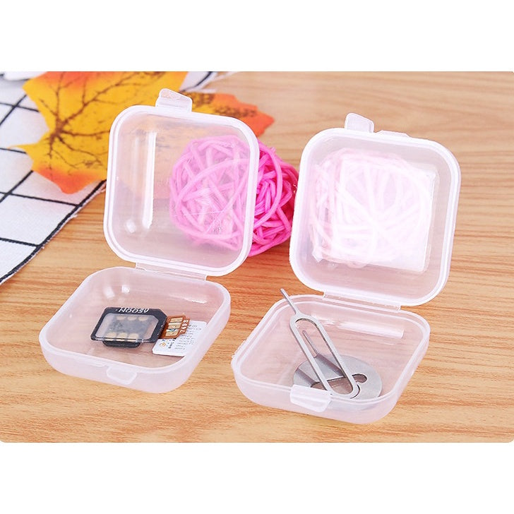 READY STOCK!!!Portable Mini Pill Box Organizer Transparent Storage Tablet Jewellery Accessories Plastic Case 1pcs