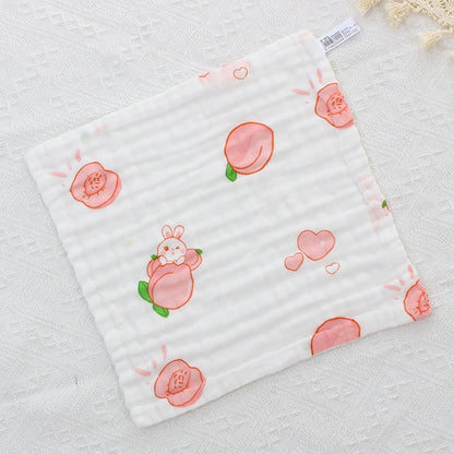 READY STOCK!!!! 6 Layers Baby Handkerchief Infant Towel Newborn Face Bath Towel Cotton Bib Bayi Sapu tangan