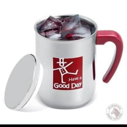 READY STOCK!!!Original THAILAND Zebra Double Wall Mug - Extra (112016) / Mug Tutup Stainless
