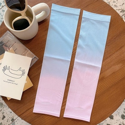 READY STOCK‼️ UV Protection Cycling Arm Sleeve Ice Silk Sunblock Sarung Tangan Panjang Lengan Outdoor Sports  防曬手套 袖套 冰袖
