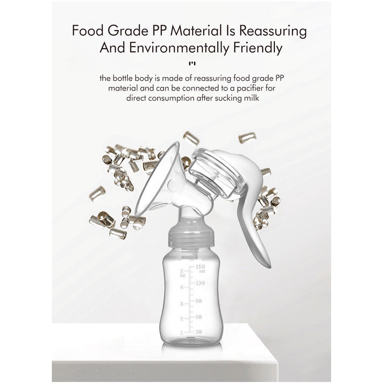READY STOCK!! Breast Pump Manual Milk Pam Susu Baby Breastpump  Nipple Puting Teat 150ml Feeding Bottles BPA Free 手动吸奶器
