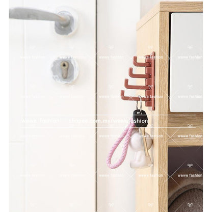 READY STOCK!!!Multi-Function Organ Shape Hook Kitchen/Bathroom Wall Hanging Without Trace Racks