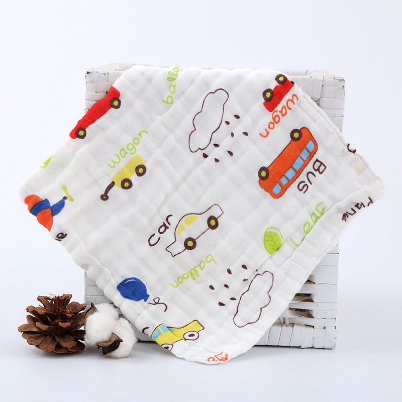 READY STOCK!!!! 6 Layers Baby Handkerchief Infant Towel Newborn Face Bath Towel Cotton Bib Bayi Sapu tangan