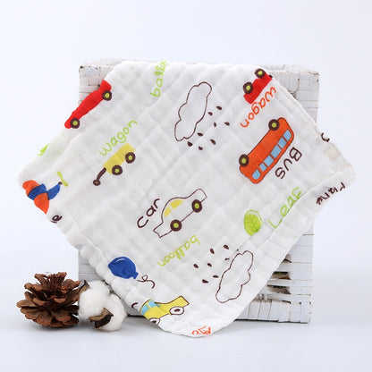 READY STOCK!!!! 6 Layers Baby Handkerchief Infant Towel Newborn Face Bath Towel Cotton Bib Bayi Sapu tangan