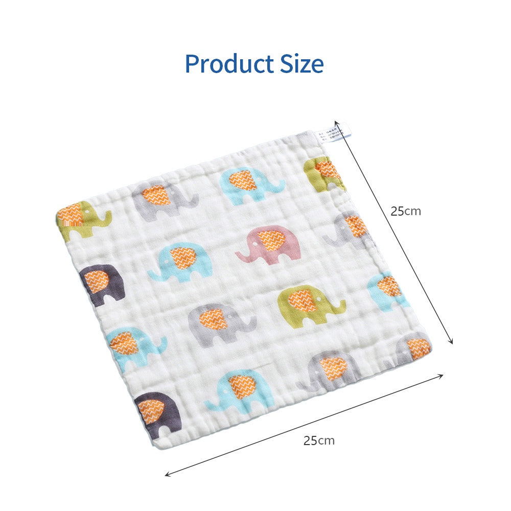 READY STOCK!!!! 6 Layers Baby Handkerchief Infant Towel Newborn Face Bath Towel Cotton Bib Bayi Sapu tangan
