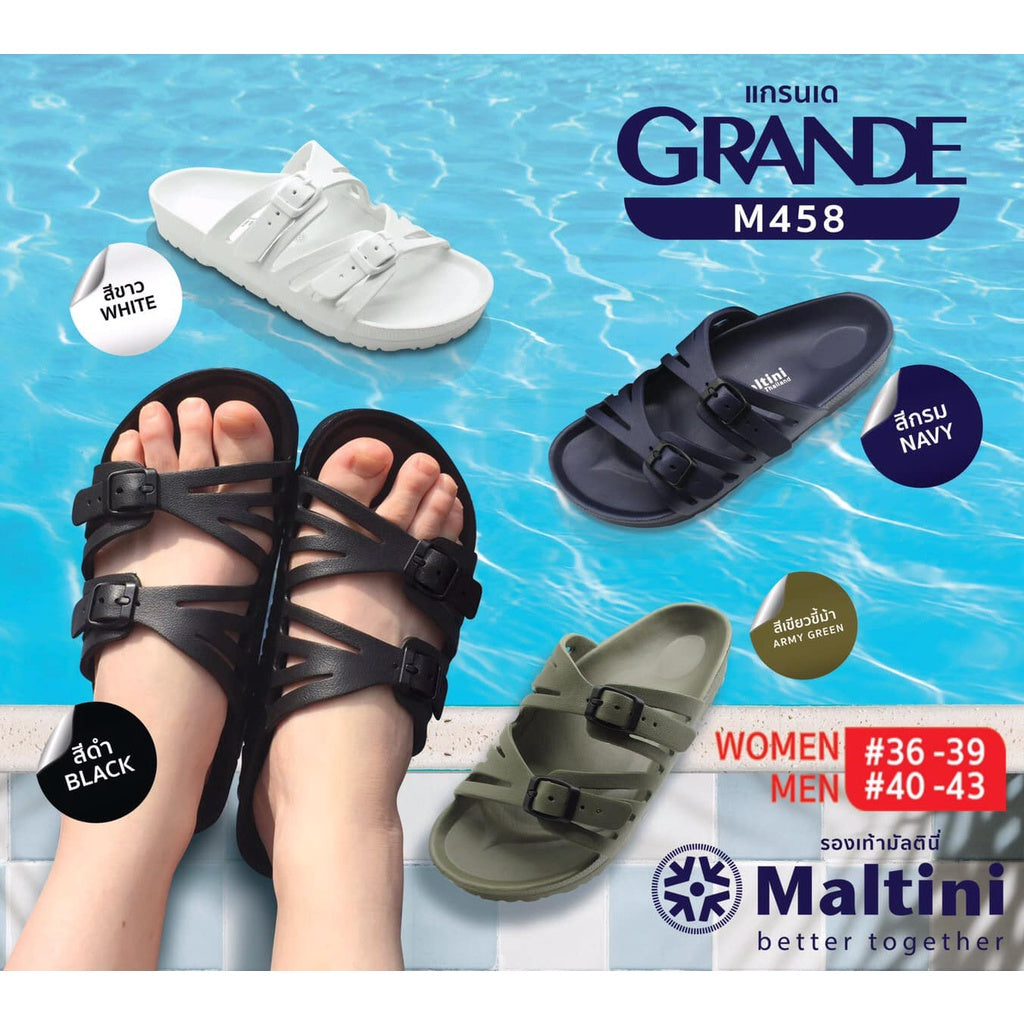 READY STOCK!!!Maltini M458 Sandal Lelaki Perempuan Unisex Sandals Original THAILAND 泰国防水拖鞋