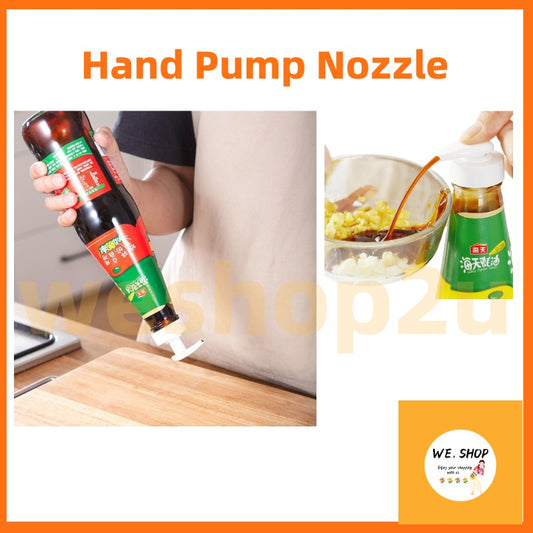 READY STOCK!Pressure Pump Head Oil Nozzle Pump Head Oiler Squeeze Household Oyster Sauce Bottle Press Head Pam Sos Tiram