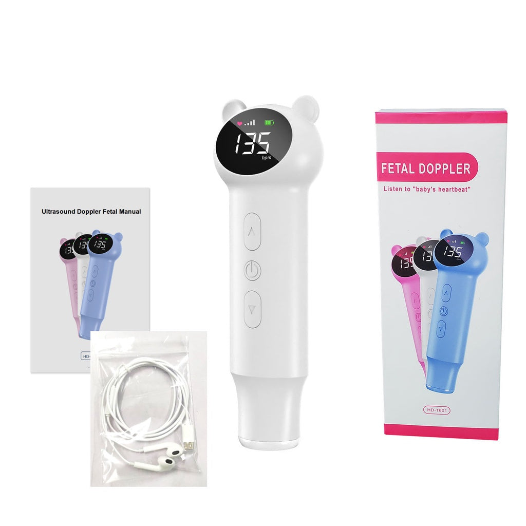 READY STOCK!!!  Intelligent Noise Reduction Fluctuation Portable Reminder Baby Monitor Fetal Heartbeat for Baby