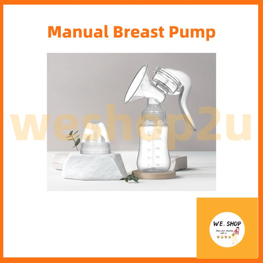 READY STOCK!! Breast Pump Manual Milk Pam Susu Baby Breastpump  Nipple Puting Teat 150ml Feeding Bottles BPA Free 手动吸奶器