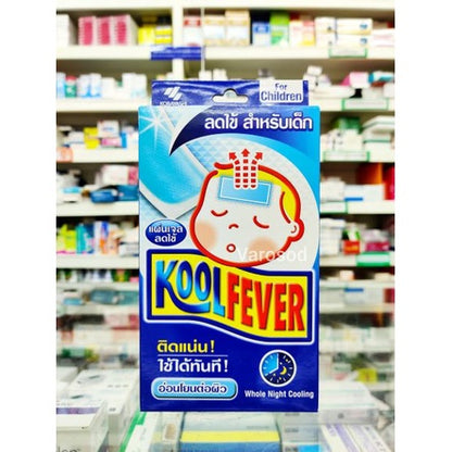 Kool fever 6 Sheets Of Anti-fever Gel Pads Coolfever Adult Koolfever Extra Cool