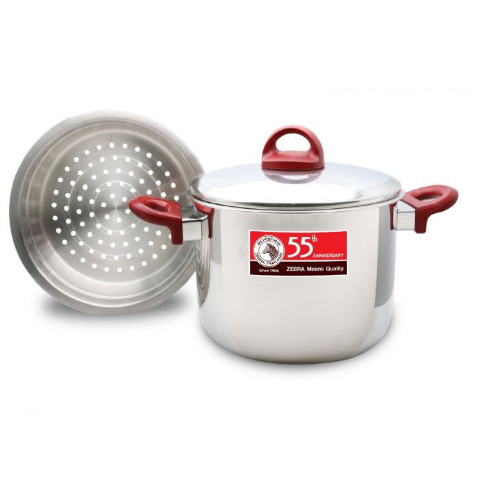Zebra 22cm Sauce Pot With Steamer [55th Anniversary]