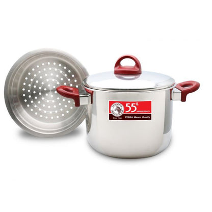 Zebra 22cm Sauce Pot With Steamer [55th Anniversary]