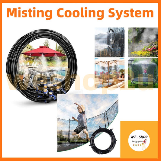 READY STOCK!!! Misting Cooling System | Trampoline & Patio Micro Flow Watering | 户外降温喷雾系统