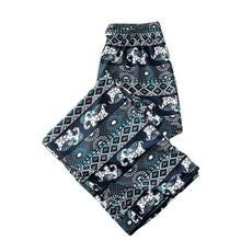 Thailand Batik Elephant Long Pant FreeSize Unisex Women Thailand Batik Gajah Seluar Panjang Kain Sejuk A654695 男女装泰国大象长裤