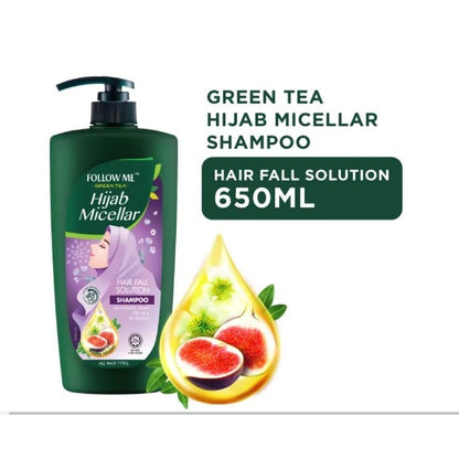 (FREE SHIPPING NO SBH/SRW) Follow Me Green Tea Shampoo 650ml / Green Tea Hijab Shampoo 650ml